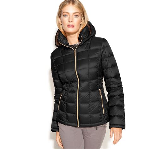 black michael kors coat what's it worth|Michael Kors women's down coat.